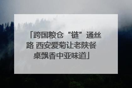 跨国粮仓“链”通丝路 西安爱菊让老陕餐桌飘香中亚味道