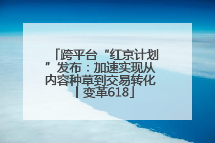 跨平台“红京计划”发布：加速实现从内容种草到交易转化丨变革618