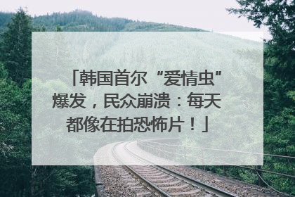 韩国首尔“爱情虫”爆发，民众崩溃：每天都像在拍恐怖片！