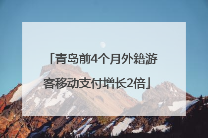 青岛前4个月外籍游客移动支付增长2倍