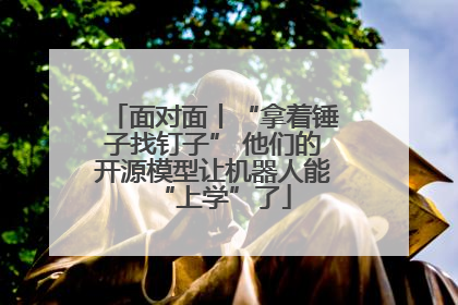 面对面丨“拿着锤子找钉子” 他们的开源模型让机器人能“上学”了