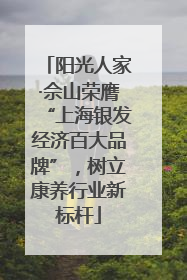 阳光人家·佘山荣膺“上海银发经济百大品牌”，树立康养行业新标杆