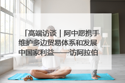 高端访谈｜阿中愿携手维护多边贸易体系和发展中国家利益——访阿拉伯议会议长亚马希