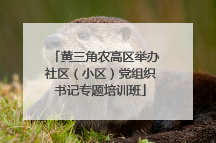 黄三角农高区举办社区（小区）党组织书记专题培训班