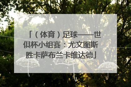 （体育）足球——世俱杯小组赛：尤文图斯胜卡萨布兰卡维达德