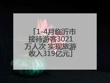 1-4月临沂市接待游客3021万人次 实现旅游收入319亿元