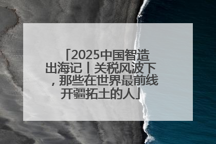 2025中国智造出海记丨关税风波下，那些在世界最前线开疆拓土的人