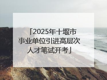 2025年十堰市事业单位引进高层次人才笔试开考