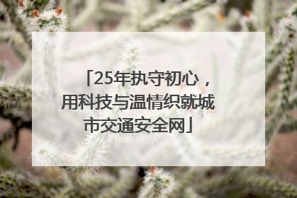 25年执守初心，用科技与温情织就城市交通安全网