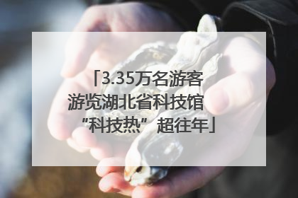 3.35万名游客游览湖北省科技馆 “科技热”超往年