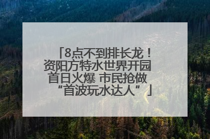 8点不到排长龙！资阳方特水世界开园首日火爆 市民抢做“首波玩水达人”